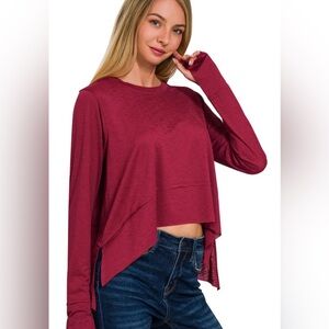 NWOT zenana cropped top